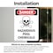 Signmission Hazardous Pool Chemicals Danger Sign, Vinyl Decal, 7in W x 10in L, 2PK OS-2PACK-DS-D-710-V-1628 - alternate 4